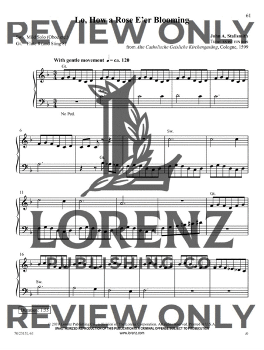 Pick Up and Play for Fall and Winter Organ Solo scores gallery preview page 16