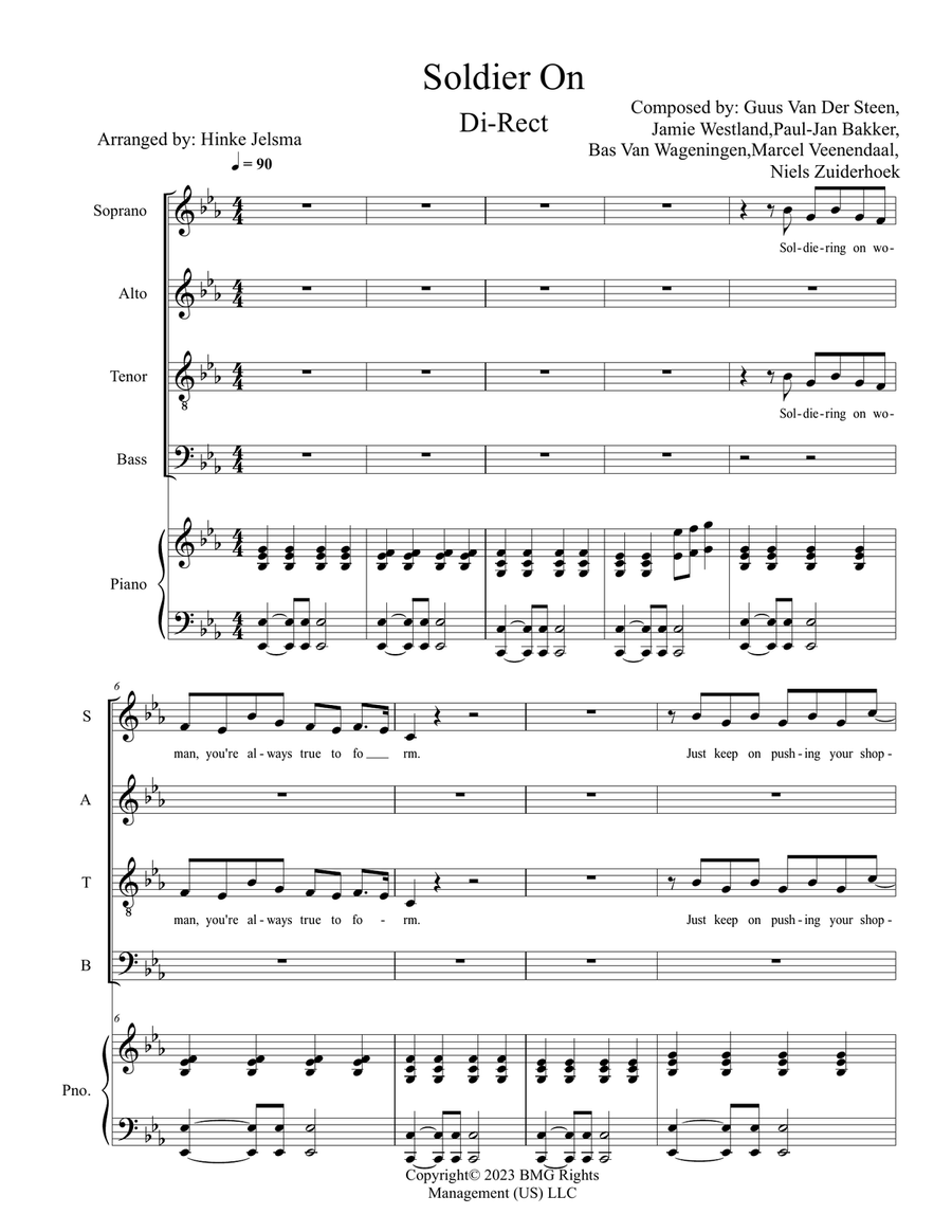 Soldier On 4-Part scores gallery preview page 1