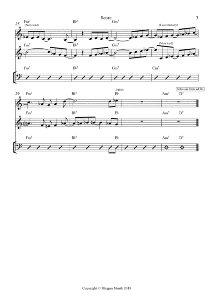 Jazzlines Jazz Ensemble scores gallery preview page 3