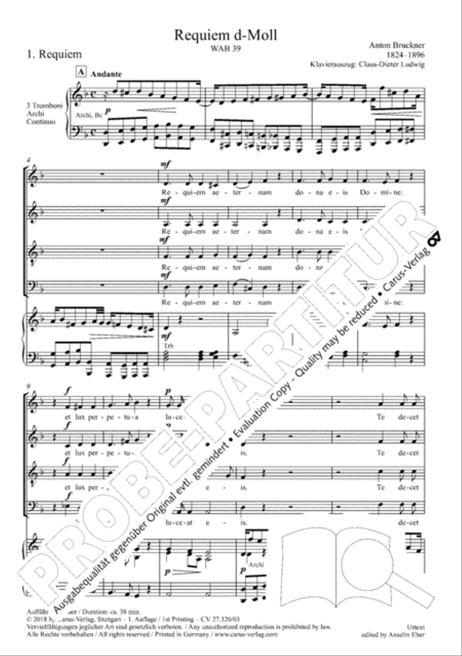 Requiem in D minor 4-Part scores gallery preview page 6