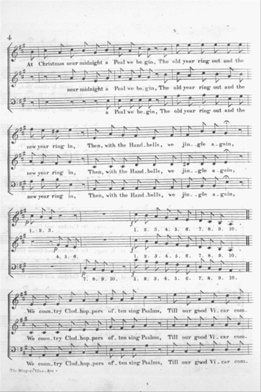 The Ringers' Gle 3-Part scores gallery preview page 3
