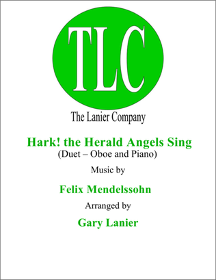 Book cover for HARK! THE HERALD ANGELS SING (Duet – Oboe and Piano/Score and Parts)