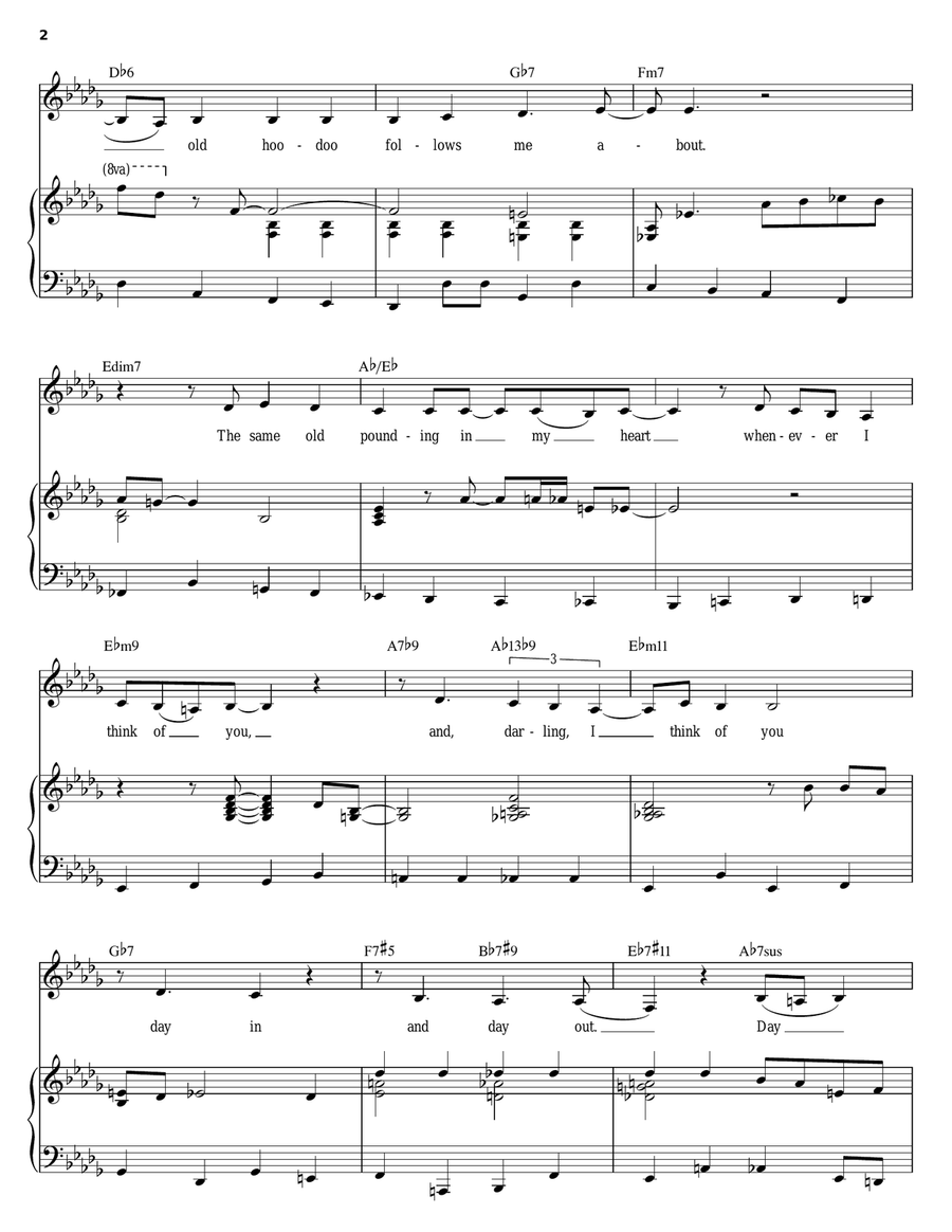 Day In, Day Out Piano, Vocal scores gallery preview page 2
