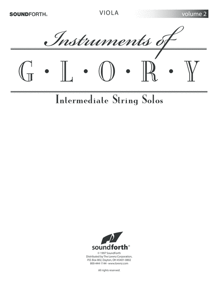 Instruments of Glory, Vol. 2 - Viola