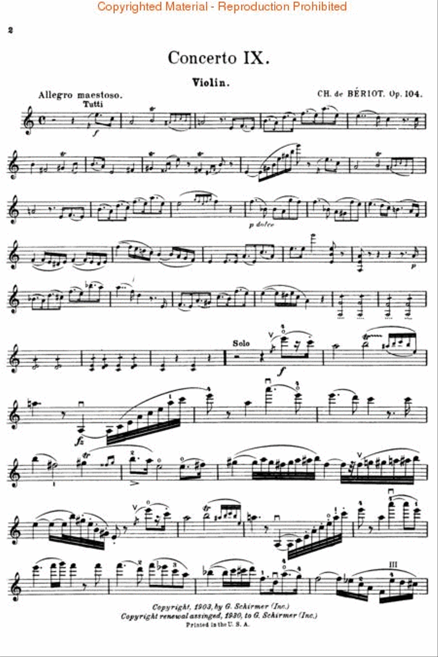 Concerto No. 9 in A Minor, Op. 104 Orchestra scores gallery preview page 2