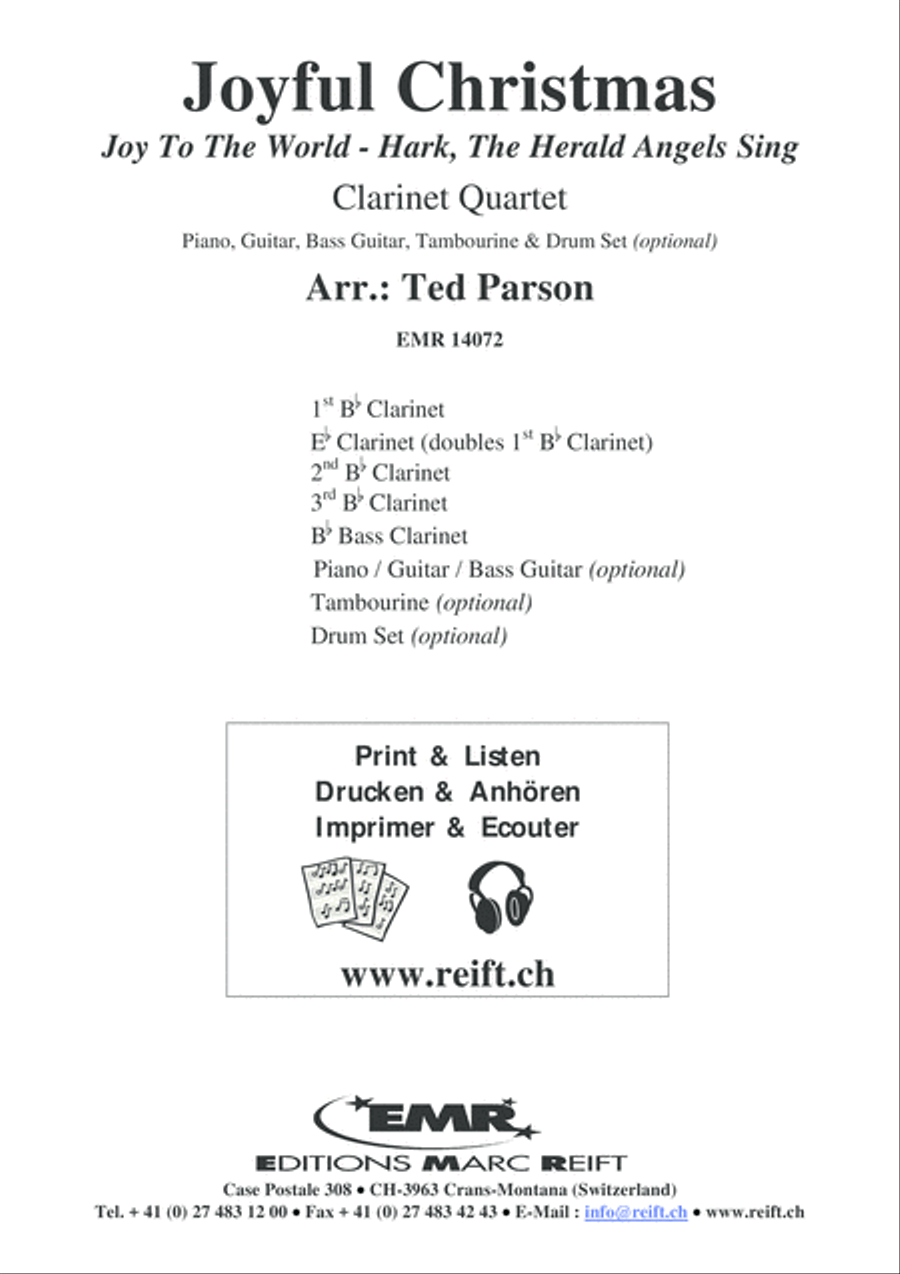 Joyful Christmas Joyful Christmas Clarinet Quartet scores gallery preview page 2