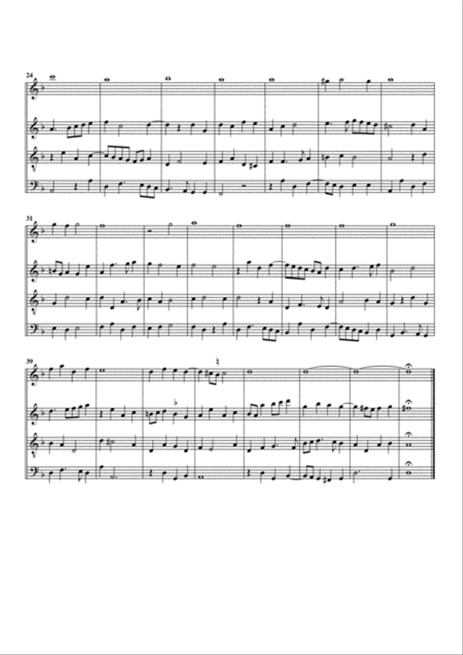 In Nomine no.1 a4 (arrangement for 4 recorders) Recorder scores gallery preview page 2