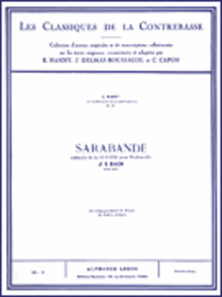 Book cover for Sarabande - Classiques No. 3