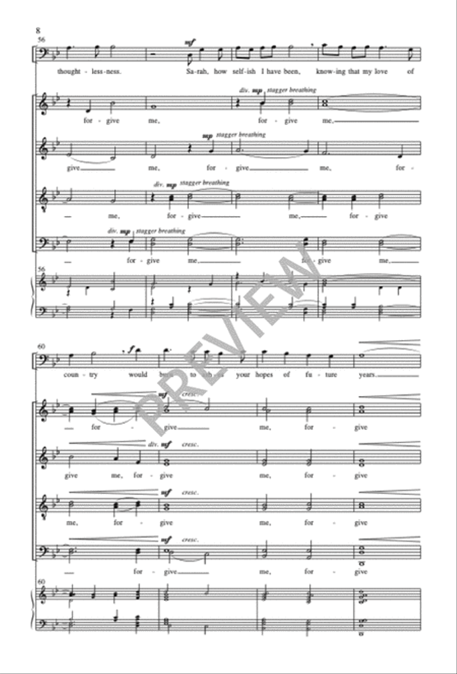 The Last Letter Divisi scores gallery preview page 9
