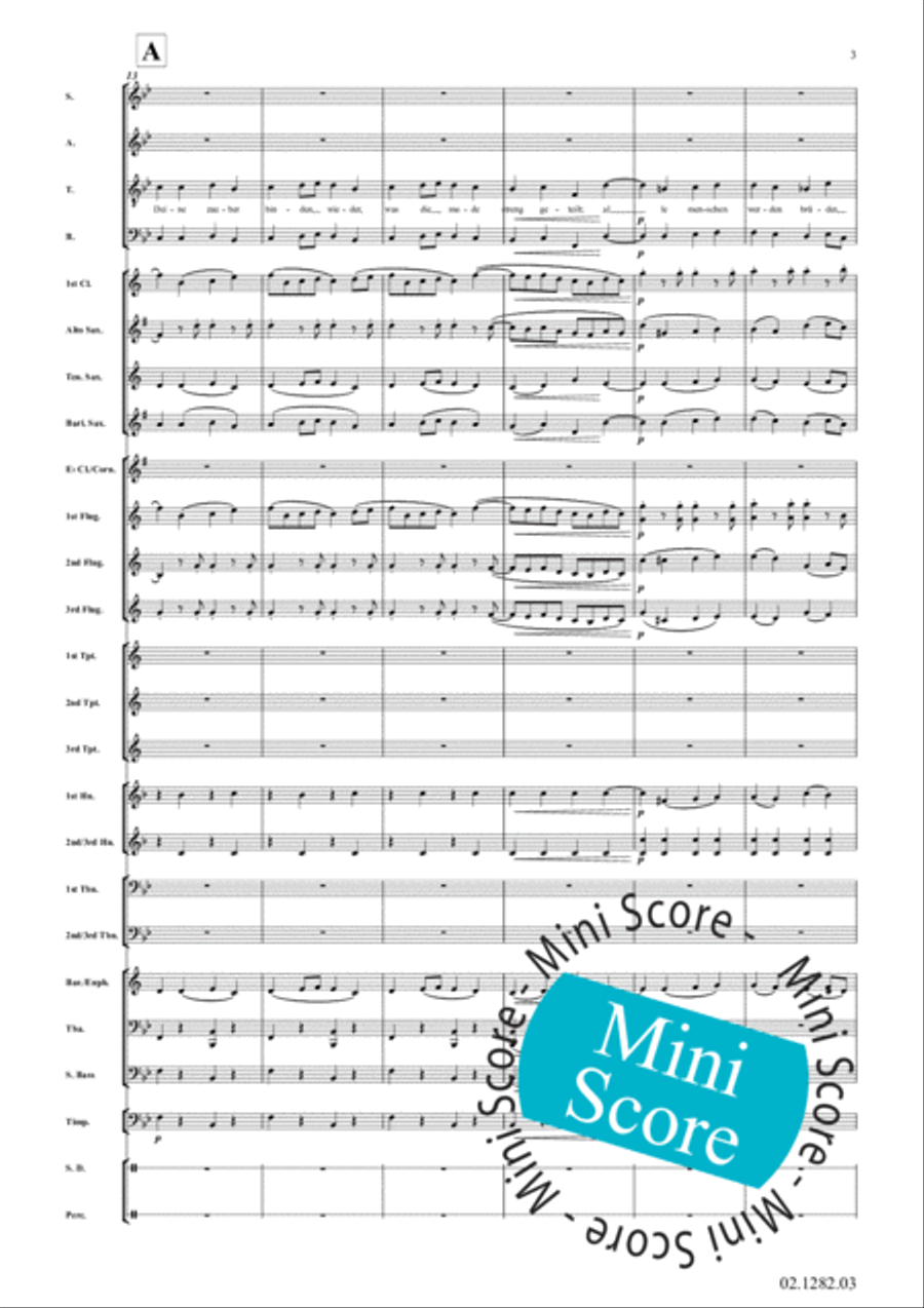 Ode an Die Freude Ode an Die Freude Fanfare Band scores gallery preview page 7