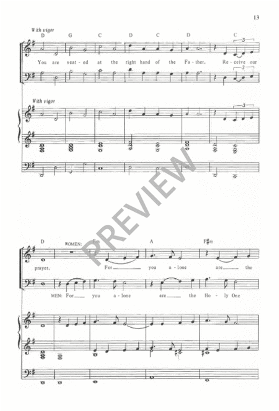 Mass for the King of Glory 4-Part scores gallery preview page 15