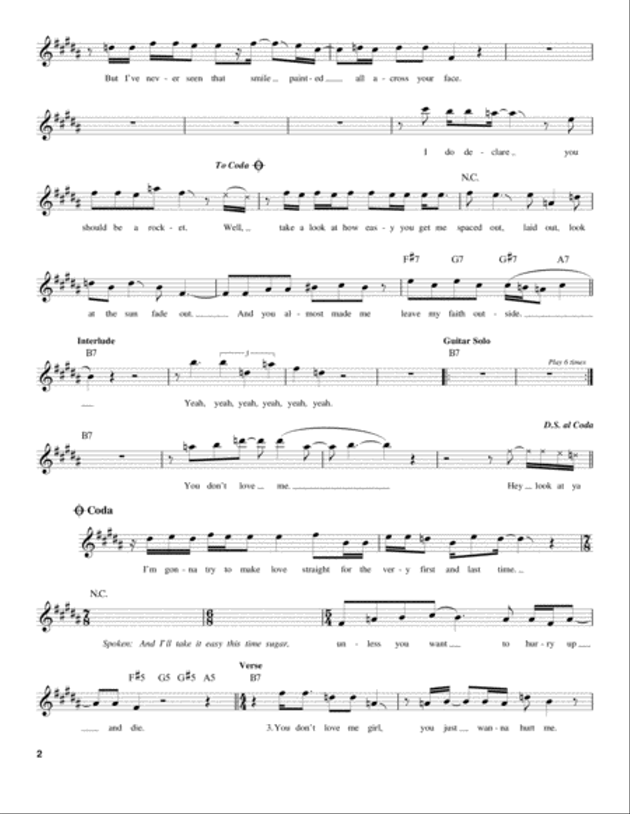 Crash Landing Crash Landing Easy Guitar scores gallery preview page 2
