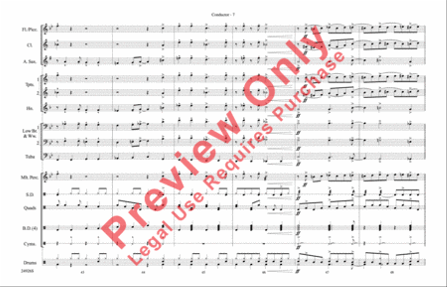 Sing, Sing, Sing Marching Band scores gallery preview page 8