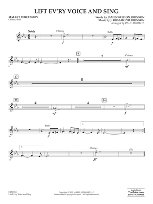 Book cover for Lift Ev'ry Voice And Sing (arr. Paul Murtha) - Mallet Percussion