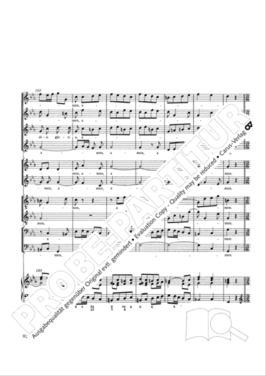 Stabat mater Choir scores gallery preview page 92