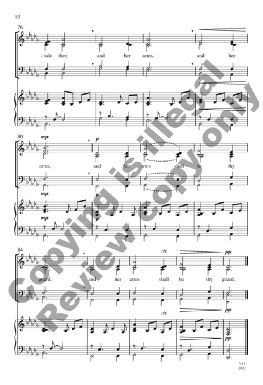 Hush, My Dear Hush, My Dear SSATB scores gallery preview page 9