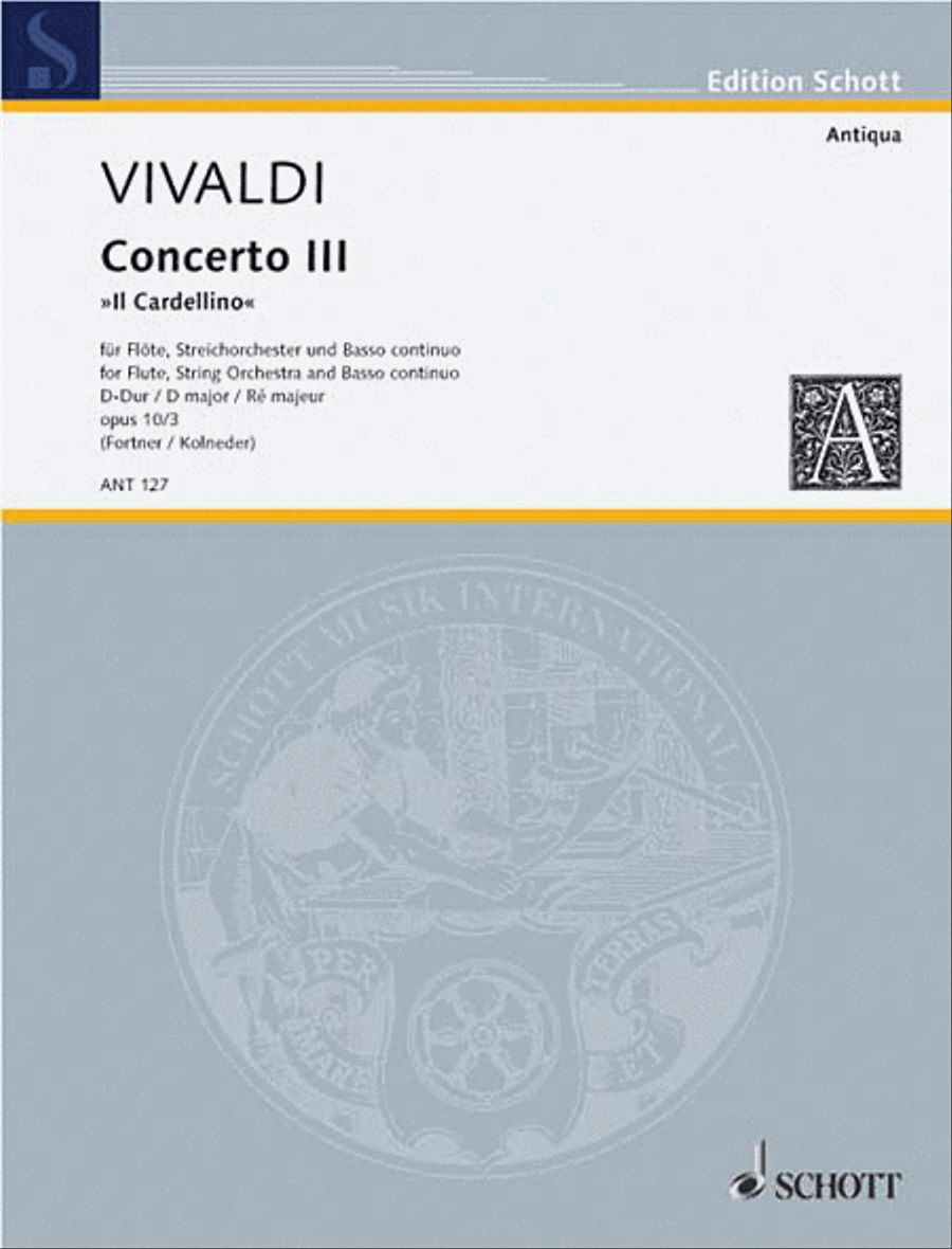 Concerto No. 3 RV 428/PV 155 Orchestra scores gallery preview page 1