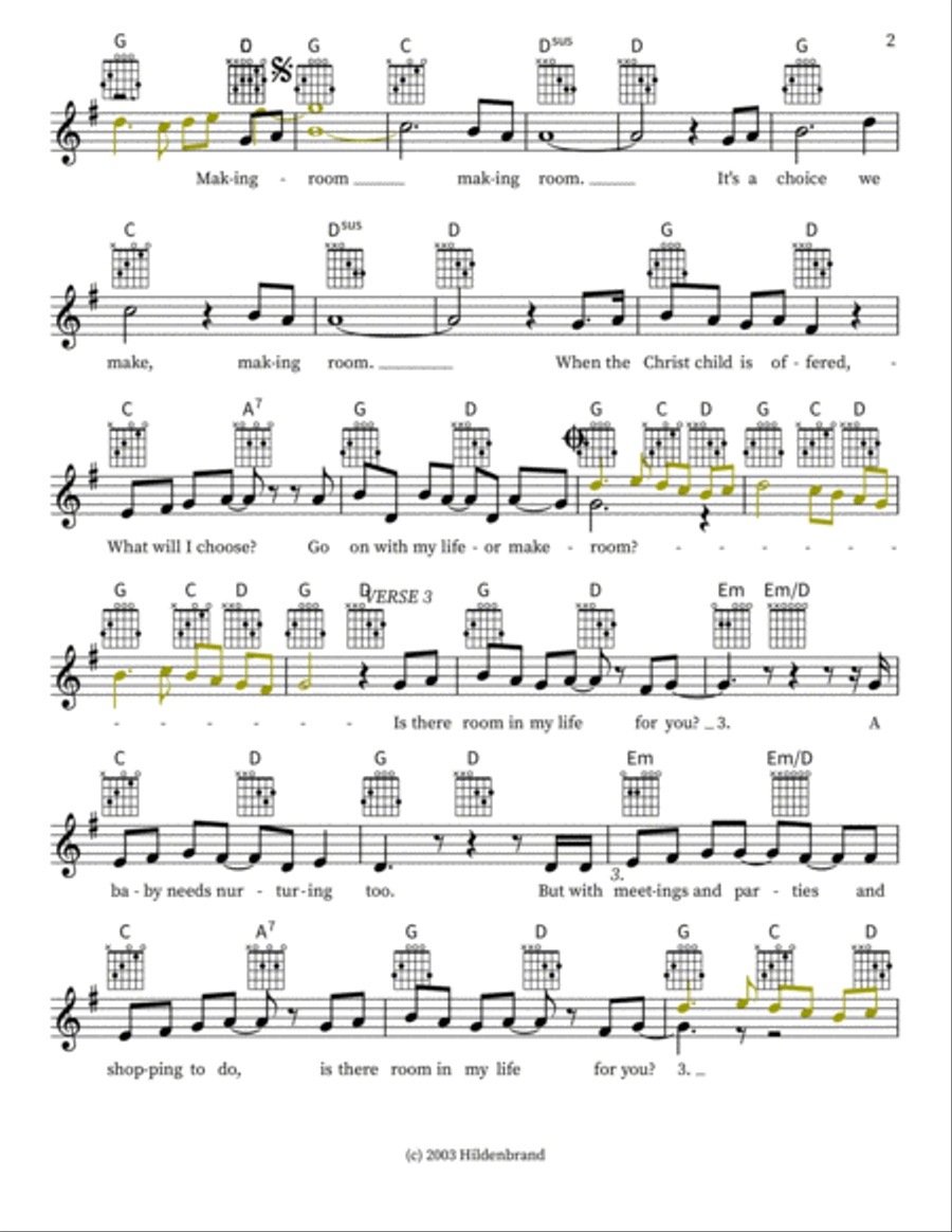 Making Room Piano scores gallery preview page 2