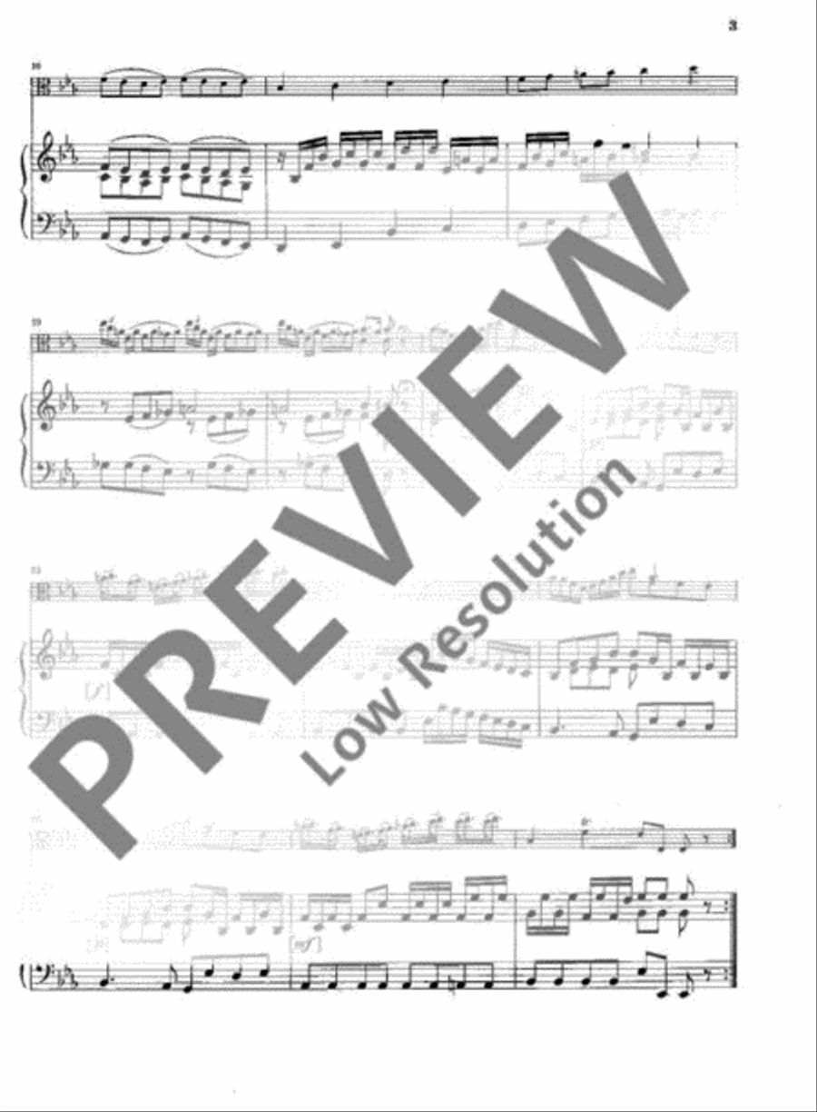 Sonata C Minor Viola scores gallery preview page 4