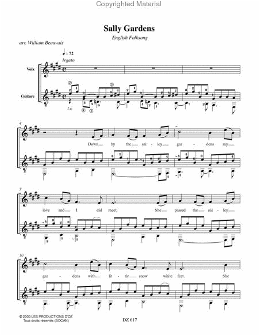 Two English Folksongs Two English Folksongs Classical Guitar scores gallery preview page 2