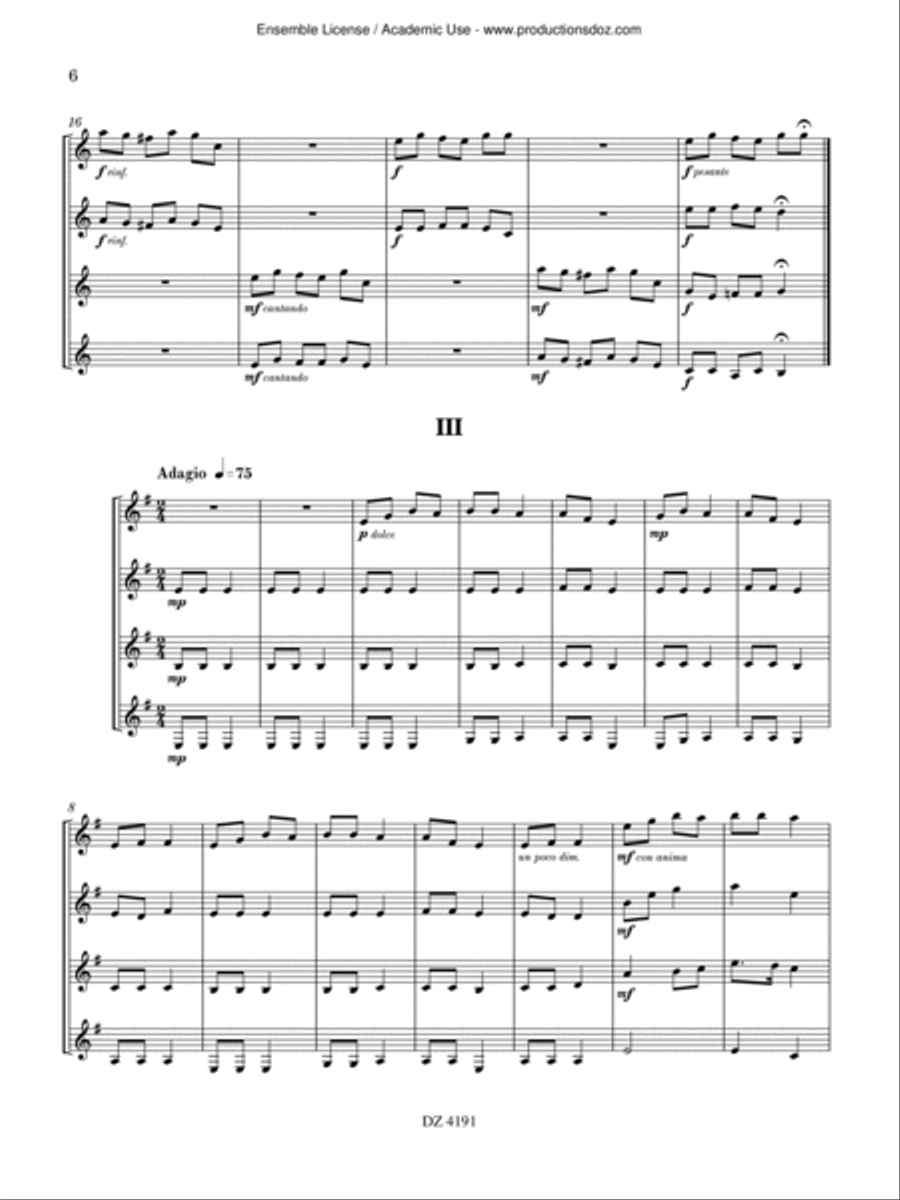 Transylvanian Carols Guitar Ensemble scores gallery preview page 6