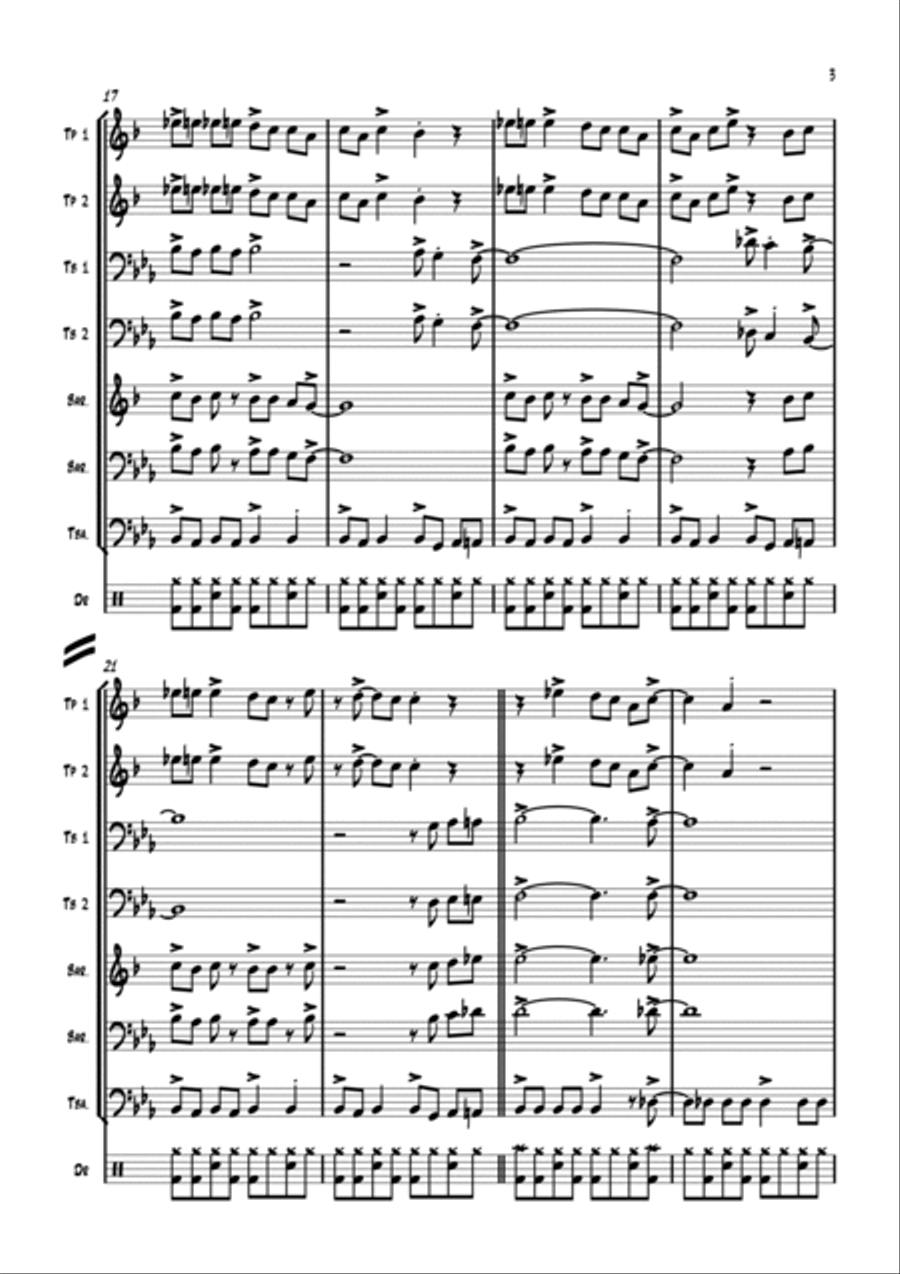 Gimme Some Lovin' Euphonium scores gallery preview page 4