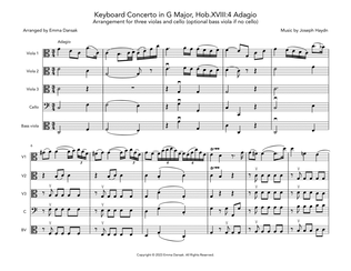Keyboard Concerto in G Major, Hob.XVIII:4 Adagio