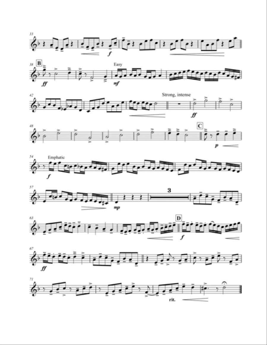 Toccata for Brass (MMV) Brass Quartet scores gallery preview page 6