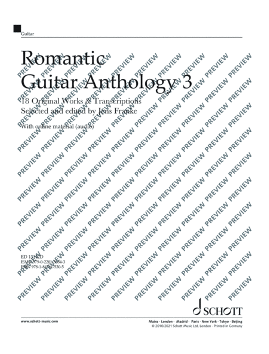 Romantic Guitar Anthology Classical Guitar scores gallery preview page 2