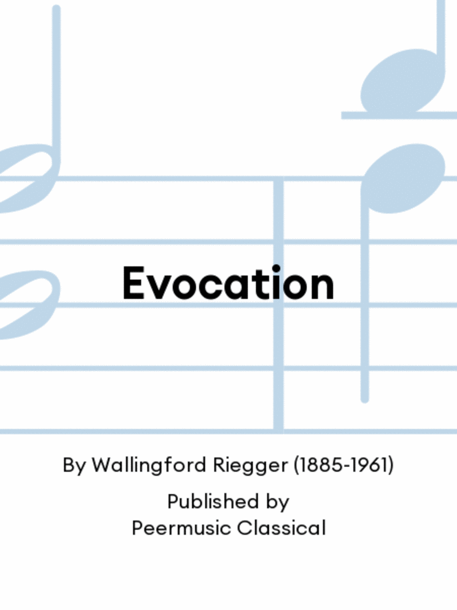 Evocation Evocation Chamber Music scores gallery preview page 1