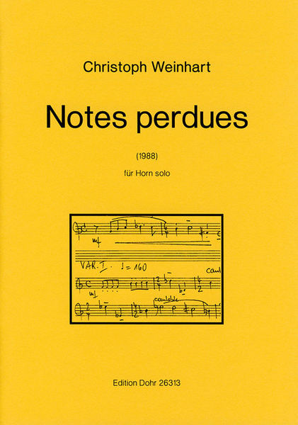 Notes perdues für Horn solo (1988)