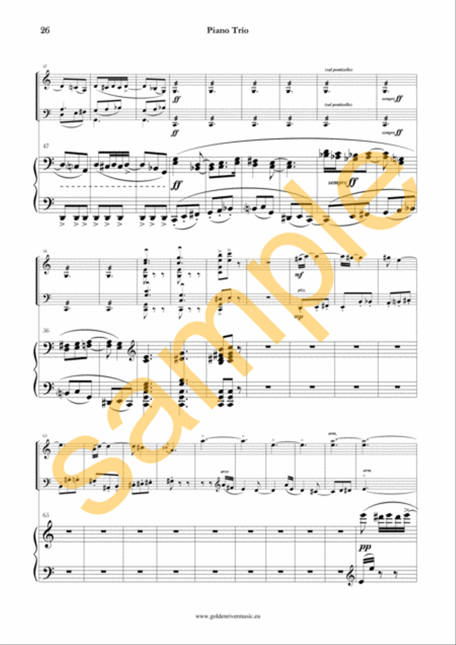 Piano Trio Piano Trio Piano Trio scores gallery preview page 11