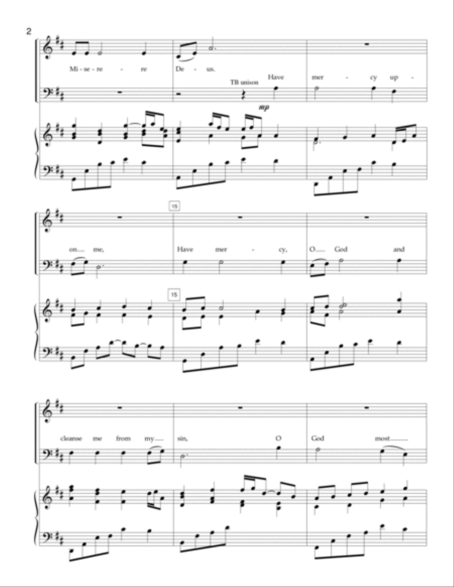 Create In Me a Clean Heart (from Mass for the Soul) 4-Part scores gallery preview page 4
