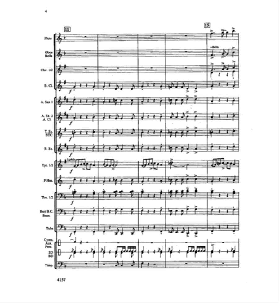 Mt. Hood Portrait Concert Band scores gallery preview page 4