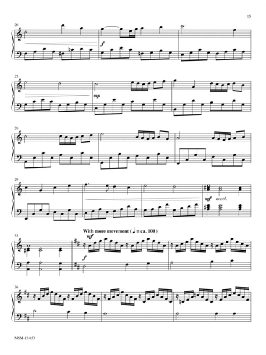 I Know That My Redeemer Lives/Jesus Shall Reign Where’er the Sun Piano Solo scores gallery preview page 2