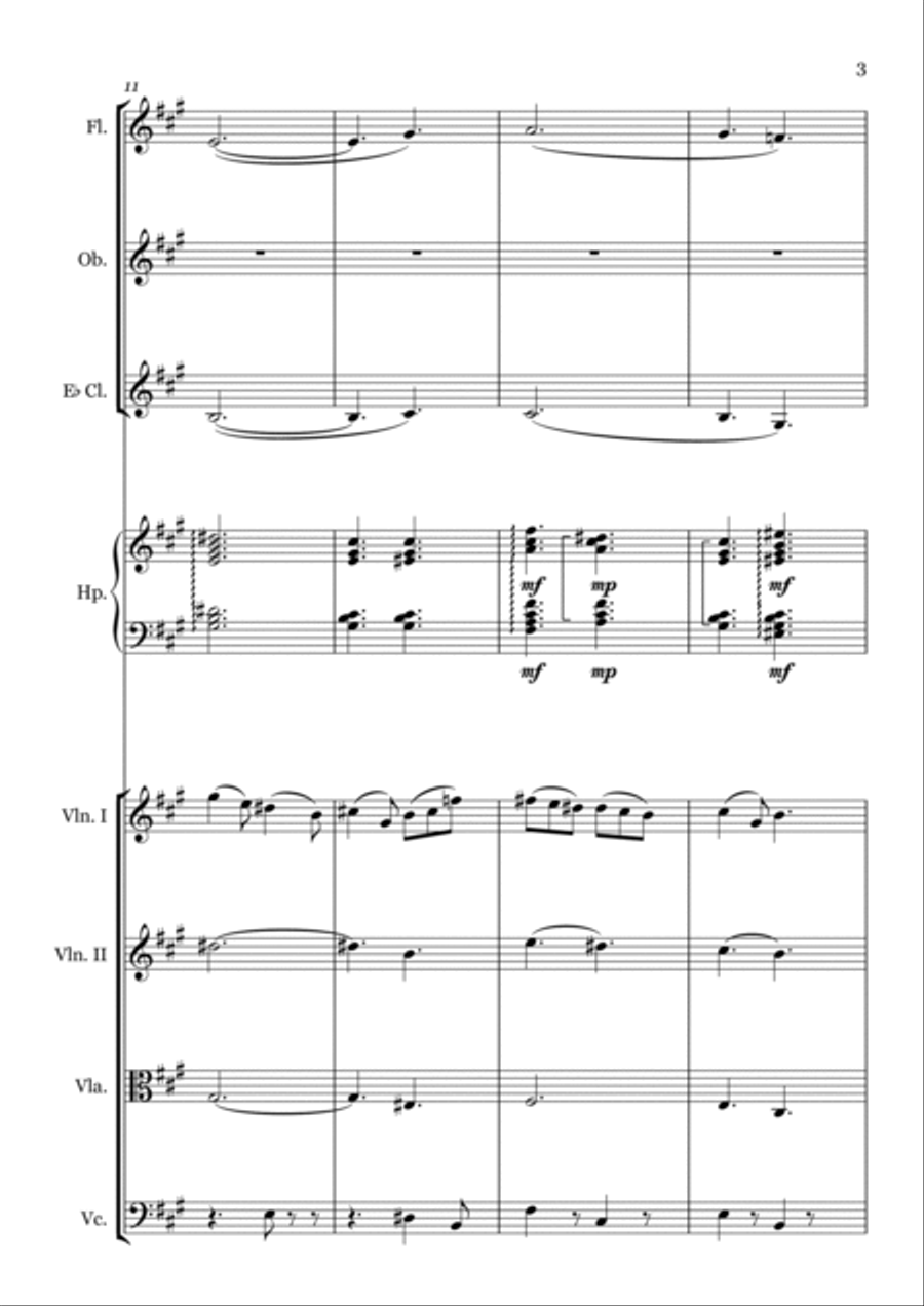 Midnight Nocturne Chamber Orchestra scores gallery preview page 4