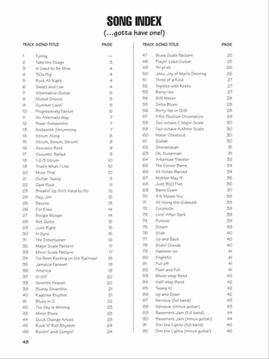 FastTrack Guitar Method – Book 2 Guitar Tablature scores gallery preview page 9
