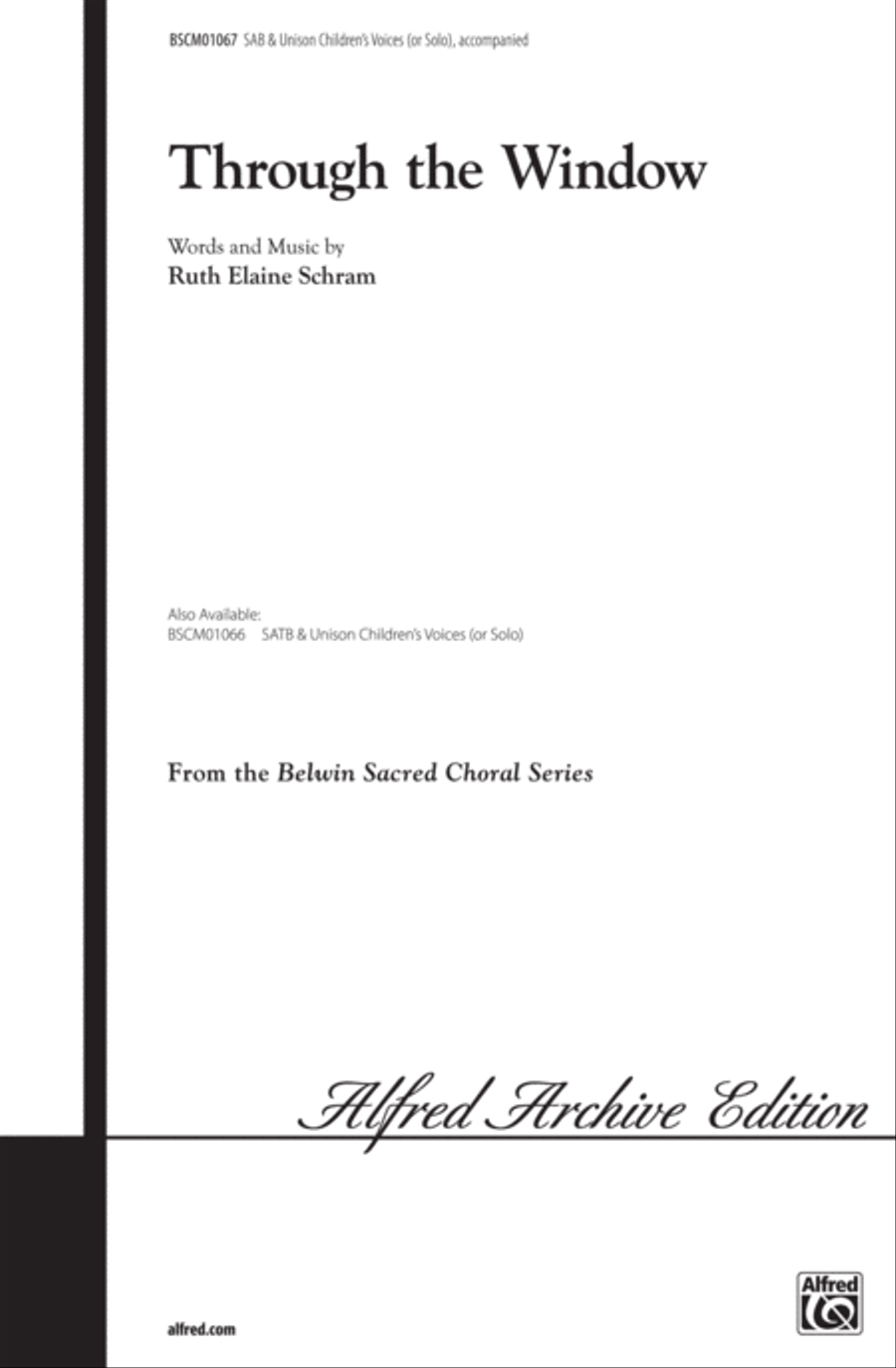 Through the Window Unison Choir scores gallery preview page 1