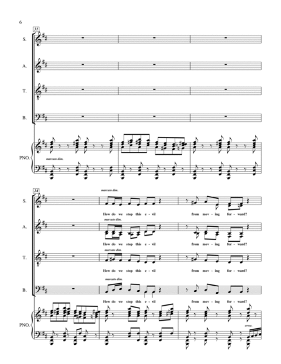 In Times of War (A Prayer for Peace Choir scores gallery preview page 6