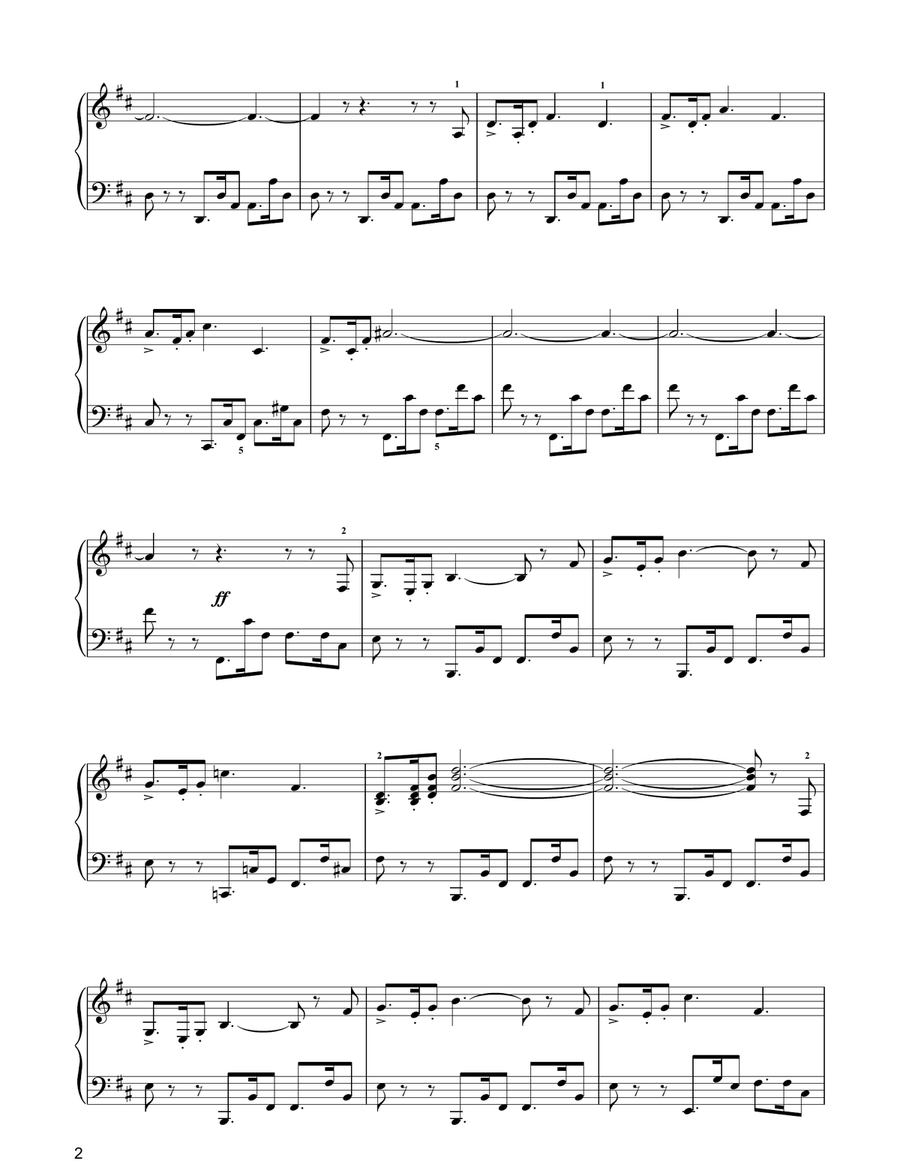 Ride Of The Valkyries Piano Solo scores gallery preview page 2