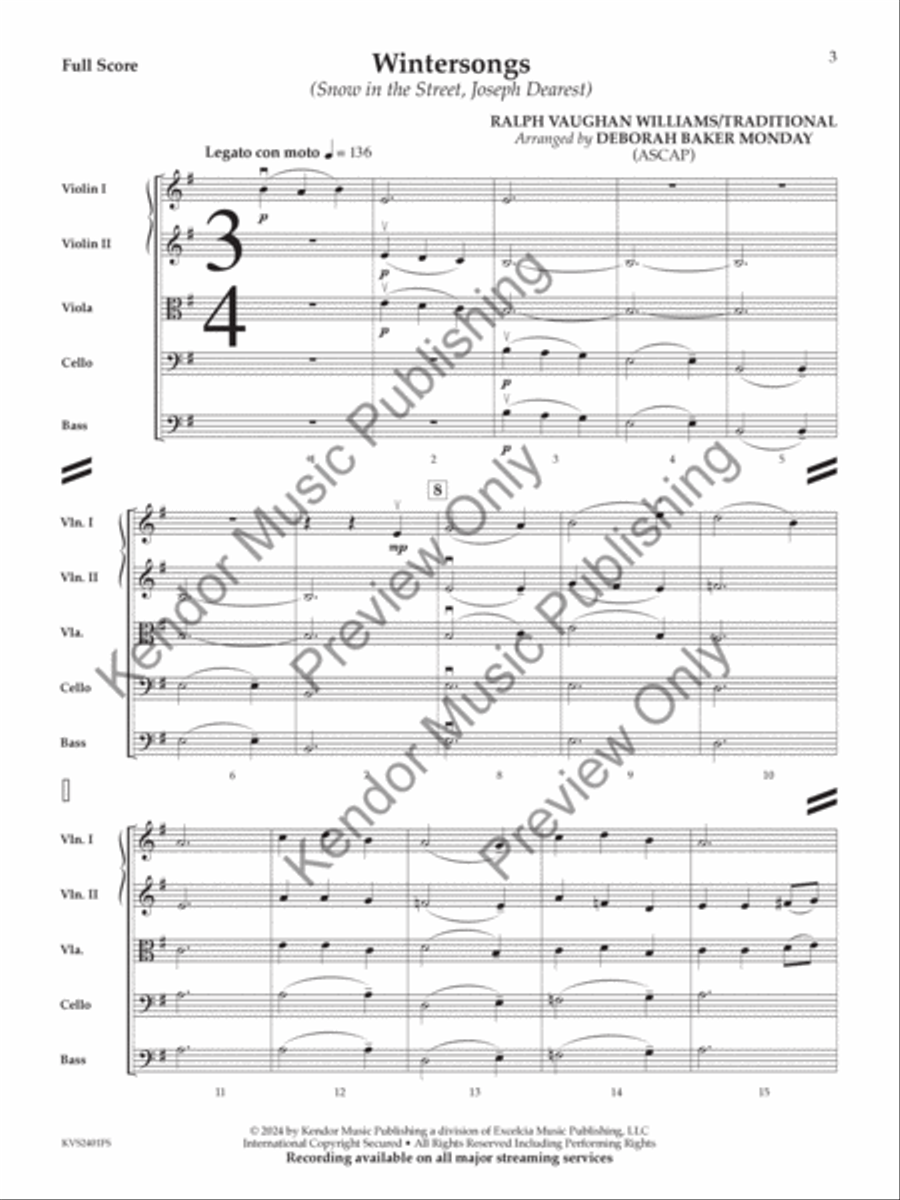 Wintersongs Wintersongs String Orchestra scores gallery preview page 4