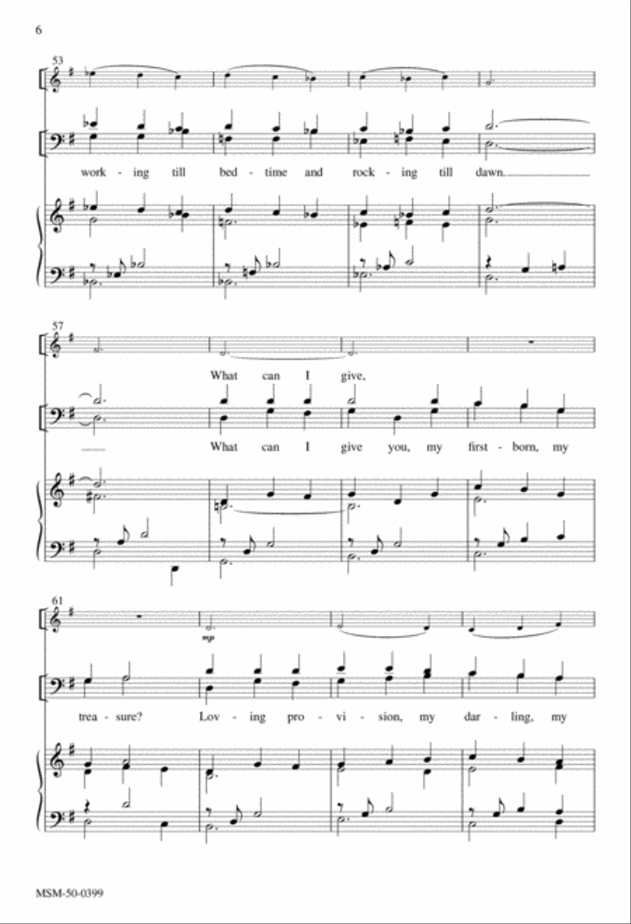 Carol of the Holy Family 4-Part scores gallery preview page 5