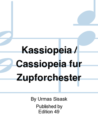 Book cover for Kassiopeia / Cassiopeia fur Zupforchester