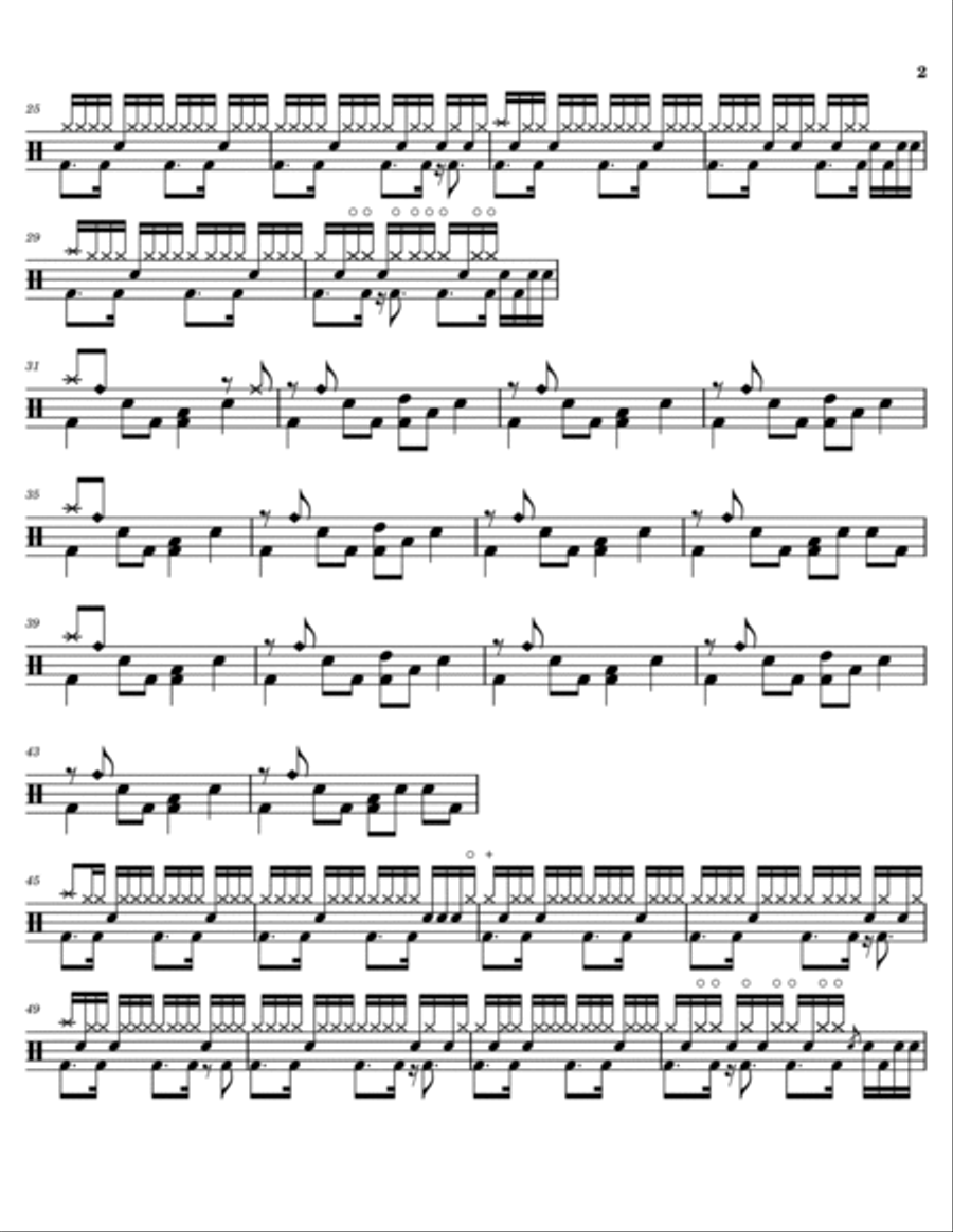 Lightning Crashes Drum Set scores gallery preview page 2