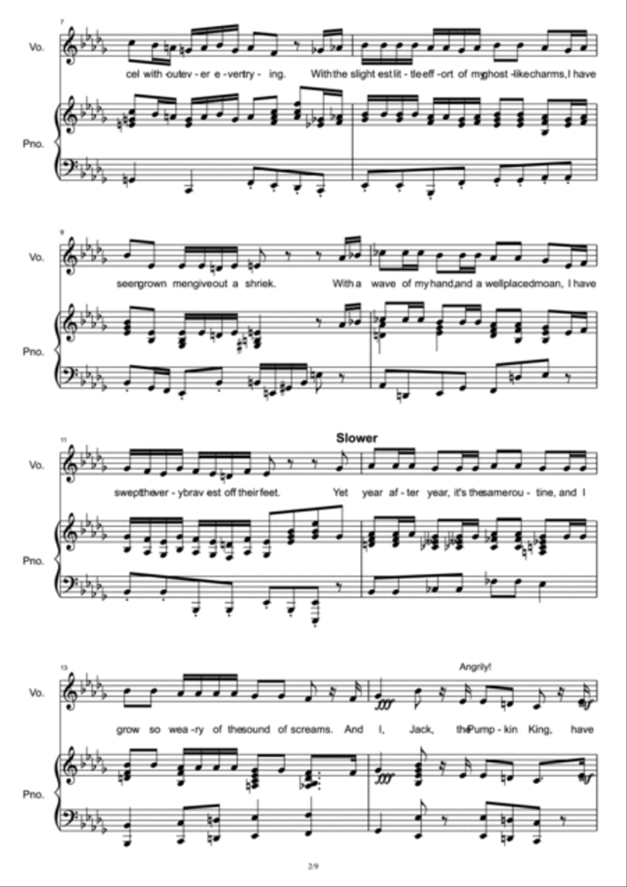 Jack's Lament Voice scores gallery preview page 2