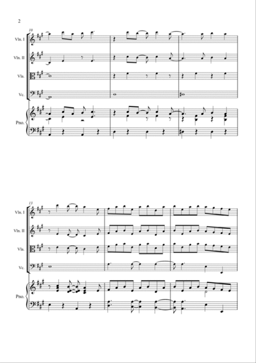 Here Comes The Sun String Quartet scores gallery preview page 2