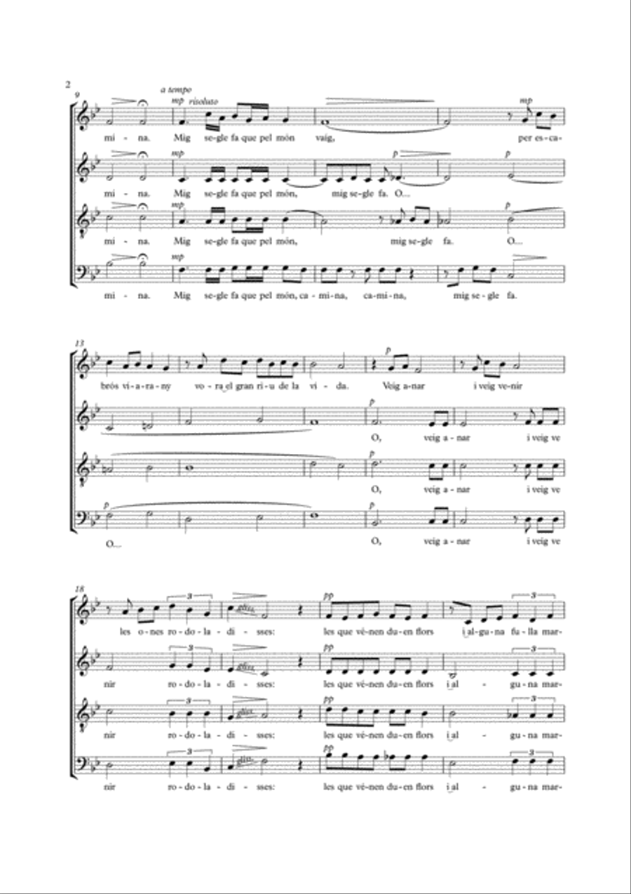 Caminant (walker) 4-Part scores gallery preview page 2