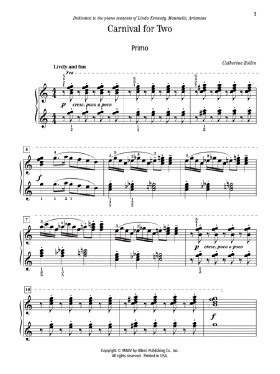 Carnival for Two Carnival for Two Small Ensemble scores gallery preview page 3