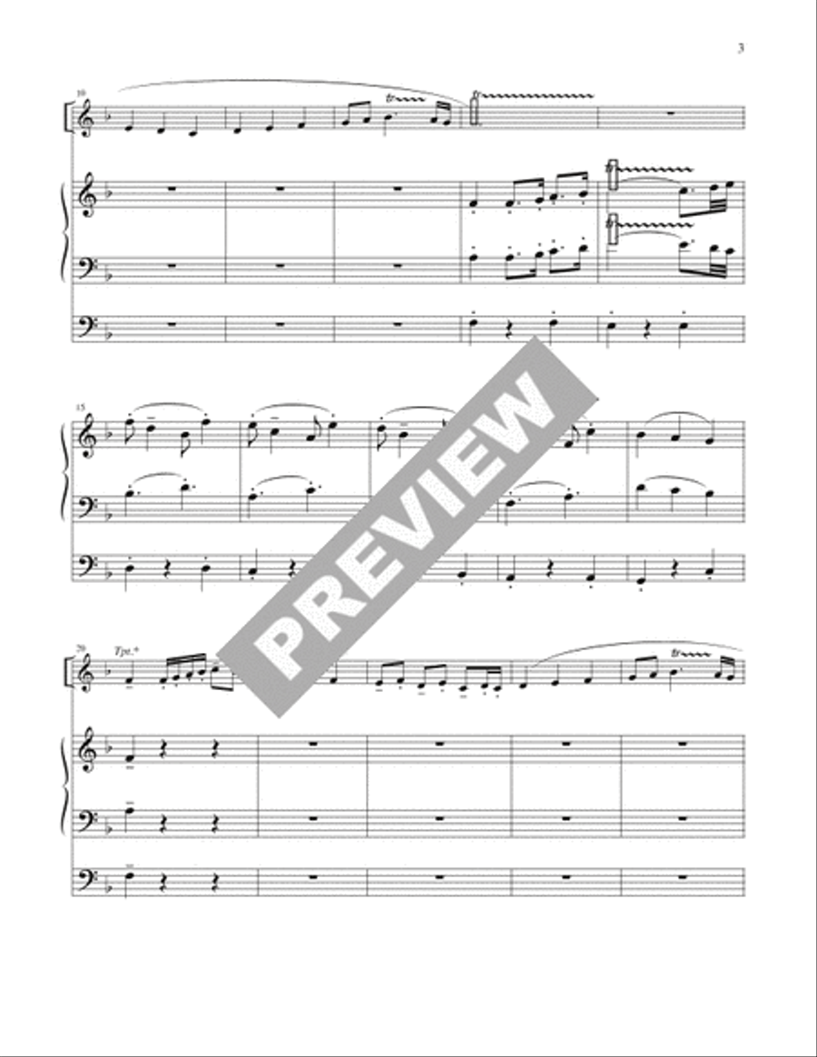 Praise to the Lord, the Almighty - Full Score and Parts 4-Part scores gallery preview page 2