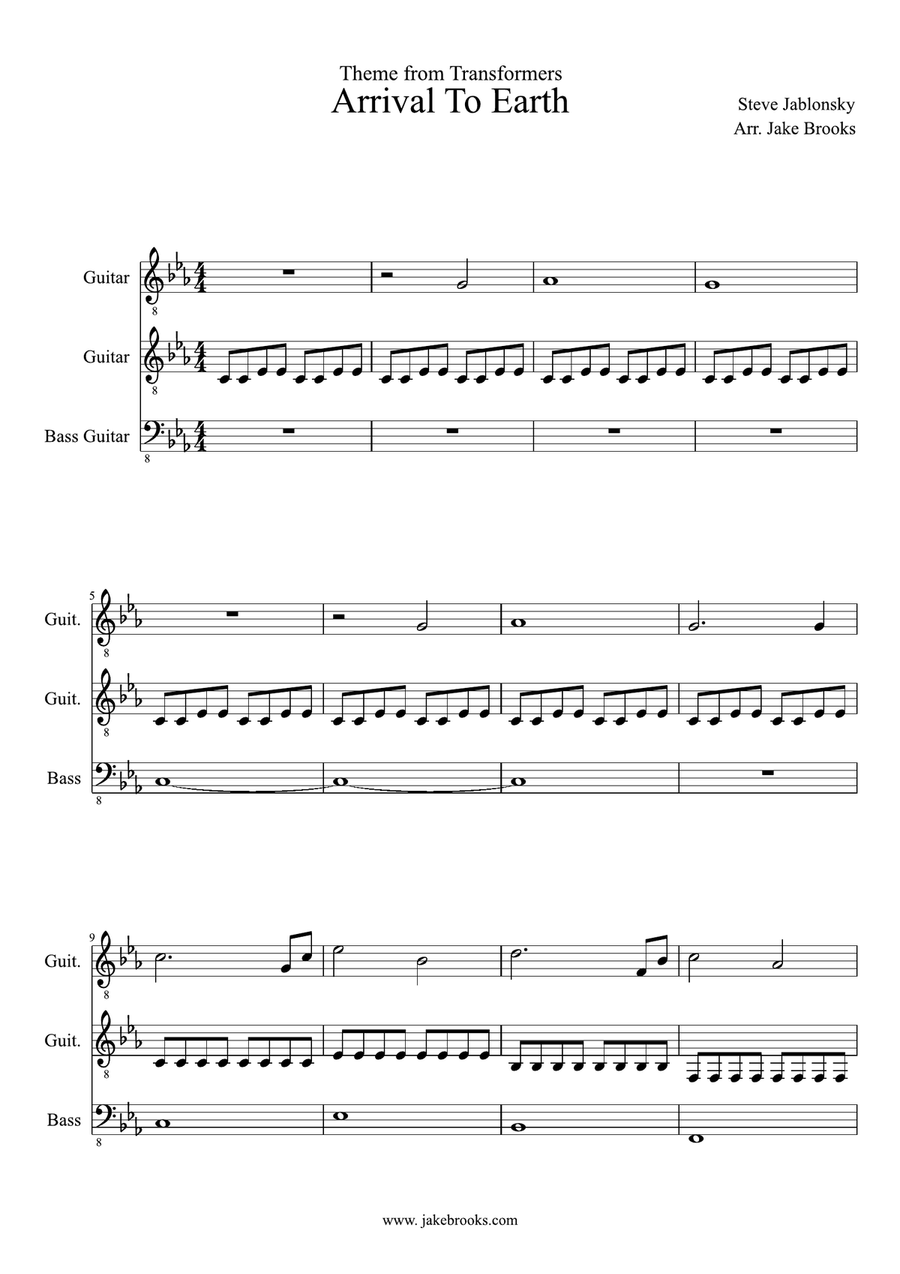 Transformers: Arrival To Earth String Duet scores gallery preview page 4
